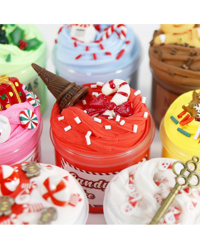 Calendrier de l’Avent Slime 2024 - Calendriers de compte à rebours de Noël 24 jours de surprises avec kit de [...]