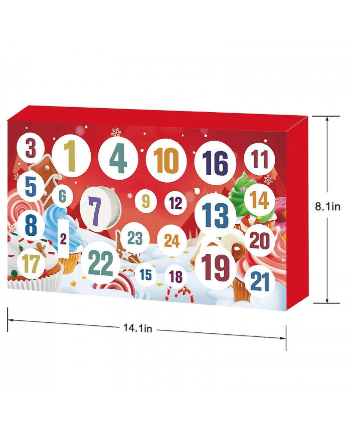 Calendrier de l’Avent Slime 2024 - Calendriers de compte à rebours de Noël 24 jours de surprises avec kit de [...]