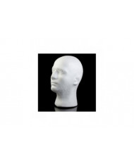 Modèle de tête masculine Léger Robuste Polystyrène Durable Foam Wig Support pour l’exposition