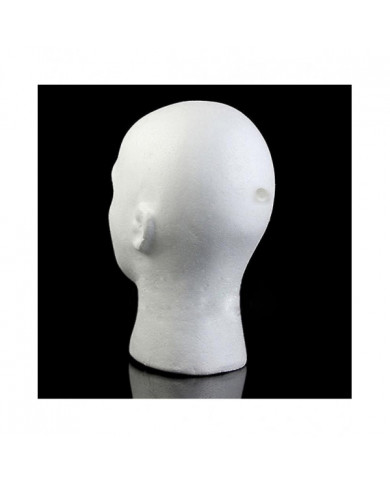 Modèle de tête masculine Léger Robuste Polystyrène Durable Foam Wig Support pour l’exposition