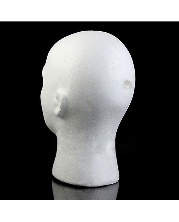 Modèle de tête masculine Léger Robuste Polystyrène Durable Foam Wig Support pour l’exposition