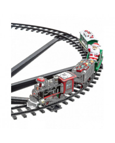 Zk-train de noël au centre de l’arbre de Noël 258051 train alimenté par batterie, 33 lumières, mélodie de Noël, [...]