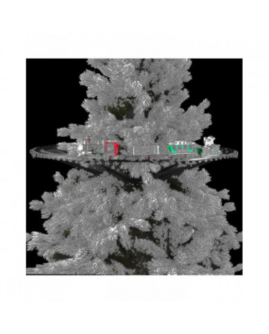 Zk-train de noël au centre de l’arbre de Noël 258051 train alimenté par batterie, 33 lumières, mélodie de Noël, [...]