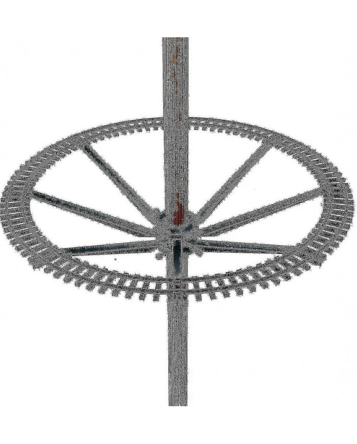 Zk-train de noël au centre de l’arbre de Noël 258051 train alimenté par batterie, 33 lumières, mélodie de Noël, [...]