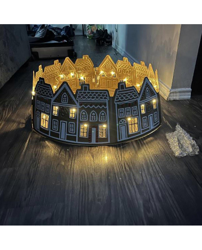 Ugly Christmas Sweater Gingerbread House Christmas Tree Collar LED Christmas Tree Collar Suitable For Gingerbread [...]