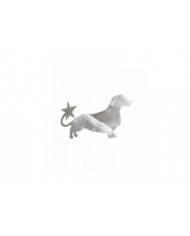 Dachshund Dog Star Christmas Tree Decoration, 17x15cm Christmas Tree Home Decoration
