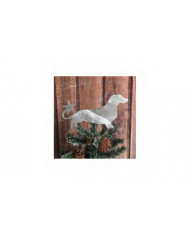 Dachshund Dog Star Christmas Tree Decoration, 17x15cm Christmas Tree Home Decoration