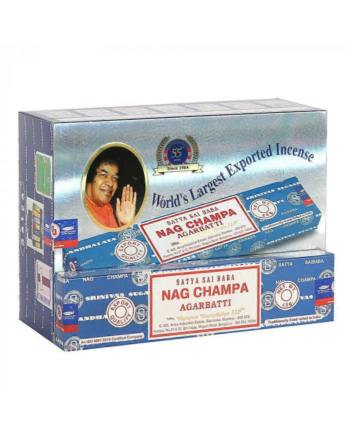 Bâtonnets d’encens Satya Nag Champa (paquet de 120)