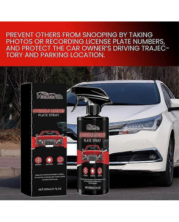 Stealthplate Defender Spray, Numéro de plaque d’immatriculation invisible Libérez-vous de l’inquiétude des radars, [...]