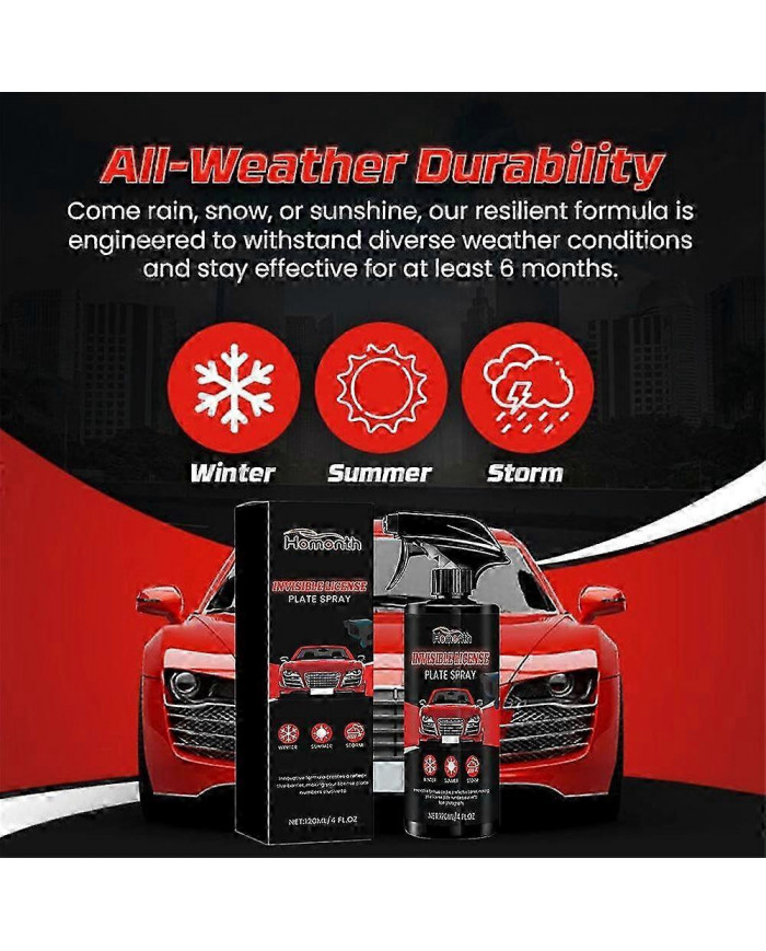 Stealthplate Defender Spray, Numéro de plaque d’immatriculation invisible Libérez-vous de l’inquiétude des radars, [...]