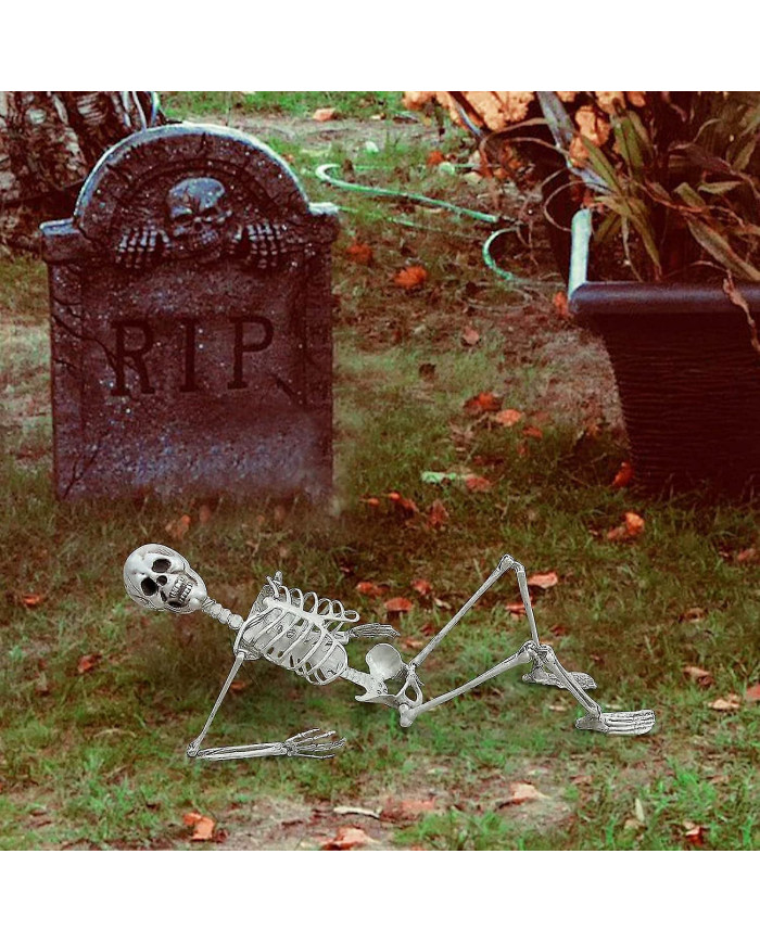 Halloween Squelette grandeur nature Corps complet Posable Articulations Os humains, effrayant Halloween Décor de [...]