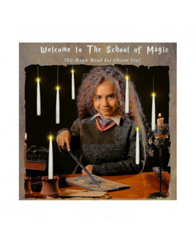 Décorations d’Halloween, bougies flottantes 12pcs menées avec baguette magique à distance, bougies sans flamme [...]