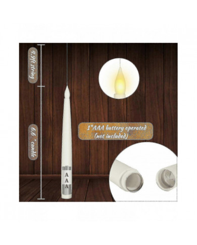 Décorations d’Halloween, bougies flottantes 12pcs menées avec baguette magique à distance, bougies sans flamme [...]