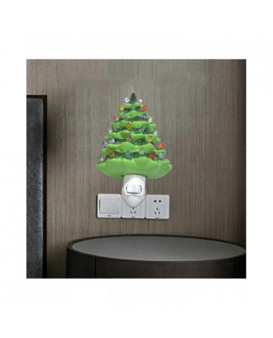 SDIGV Collections Etc Veilleuse de sapin de Noël en céramique - 6" H, Nostalgique, Décoration de salle de bain [...]