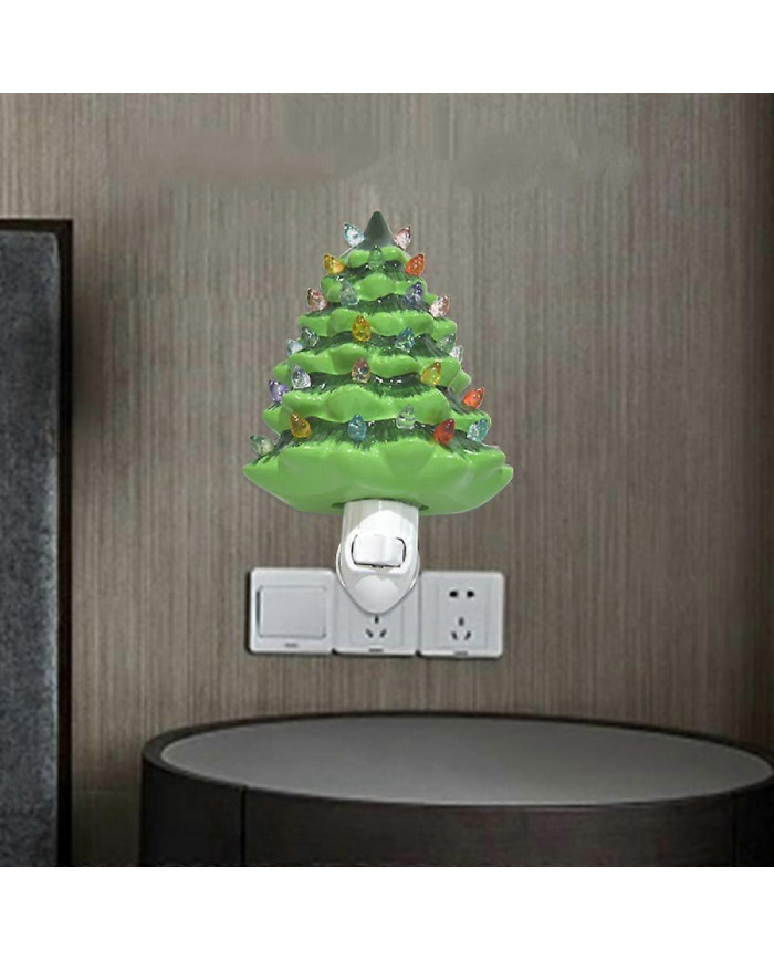 SDIGV Collections Etc Veilleuse de sapin de Noël en céramique - 6" H, Nostalgique, Décoration de salle de bain [...]