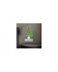 SDIGV Collections Etc Veilleuse de sapin de Noël en céramique - 6" H, Nostalgique, Décoration de salle de bain [...]