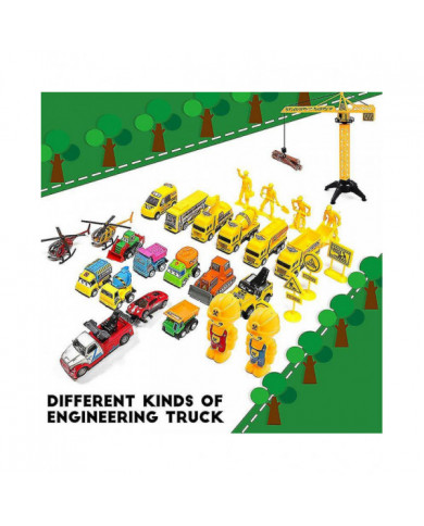 Cars Advent Calendar For Kids Boys 2023 Christmas, 24 Pull Back Vehicles Playsets With Crane Helicopter Tractor [...]