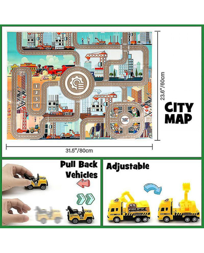 Cars Advent Calendar For Kids Boys 2023 Christmas, 24 Pull Back Vehicles Playsets With Crane Helicopter Tractor [...]