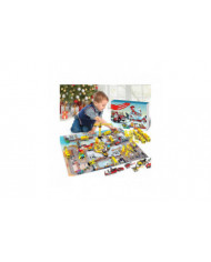 Cars Advent Calendar For Kids Boys 2023 Christmas, 24 Pull Back Vehicles Playsets With Crane Helicopter Tractor [...]