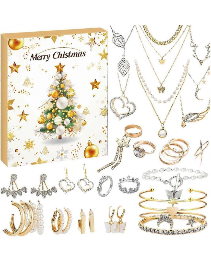 Calendrier de l’Avent de bijoux 2024, Calendrier de l’Avent 24 jours Compte à rebours de Noël, Calendrier de [...]