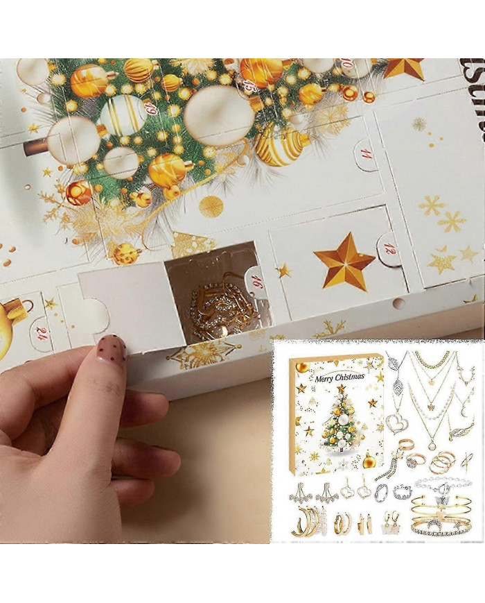 Calendrier de l’Avent de bijoux 2024, Calendrier de l’Avent 24 jours Compte à rebours de Noël, Calendrier de [...]