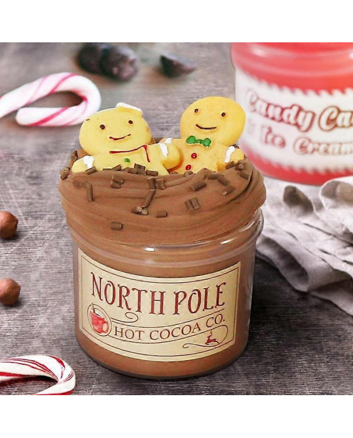 24 jours de slime et kit calendrier de compte à rebours de Noël beurre anti-stress jouets