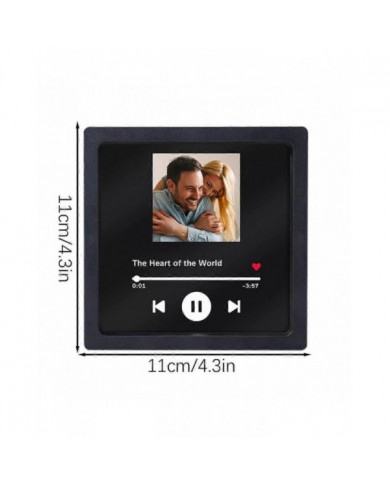 Aimant de réfrigérateur de musique et de photo personnalisable avec lecteur de musique intégré - Personnalisez [...]