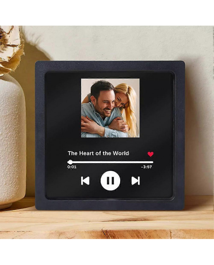 Aimant de réfrigérateur de musique et de photo personnalisable avec lecteur de musique intégré - Personnalisez [...]