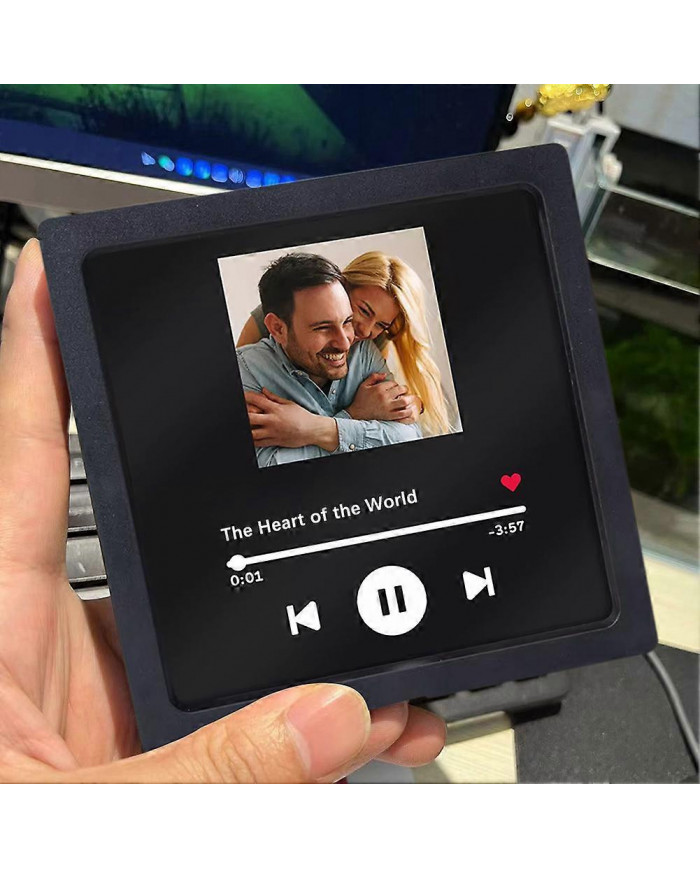 Aimant de réfrigérateur de musique et de photo personnalisable avec lecteur de musique intégré - Personnalisez [...]