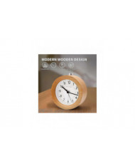 Réveil Analogique Sans Tic-Tac, Réveil Bois Avec Snooze, Réveil Rétro Horloge de Table Avec Veilleuse, Réveil Sans [...]