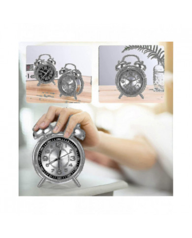 Réveil bruyant pour les adultes qui dorment lourds, quartz silencieux non tic-tac de 4 pouces avec rétroéclairage, [...]