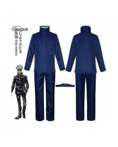 2023-anime Jujutsu Kaisen Gojo Satoru Cosplay Costume Tops Pantalon Eye Patch Halloween Party Hommes Uniforme [...]