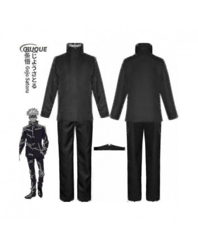 2023-anime Jujutsu Kaisen Gojo Satoru Cosplay Costume Tops Pantalon Eye Patch Halloween Party Hommes Uniforme [...]