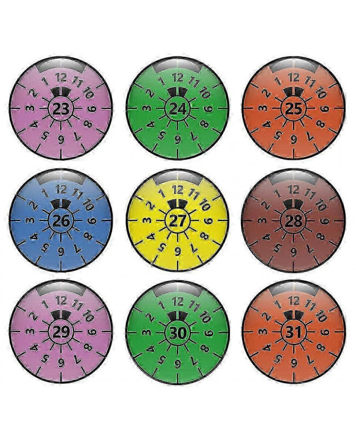 2pcs 3d Gel Sticker License Plate Seal Badge, Tuv Plaque Decals -gsla