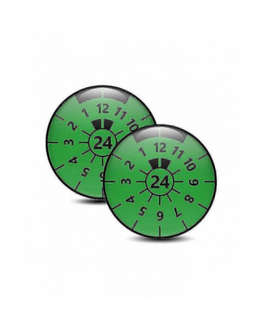 2pcs 3d Gel Sticker License Plate Seal Badge, Tuv Plaque Decals -gsla