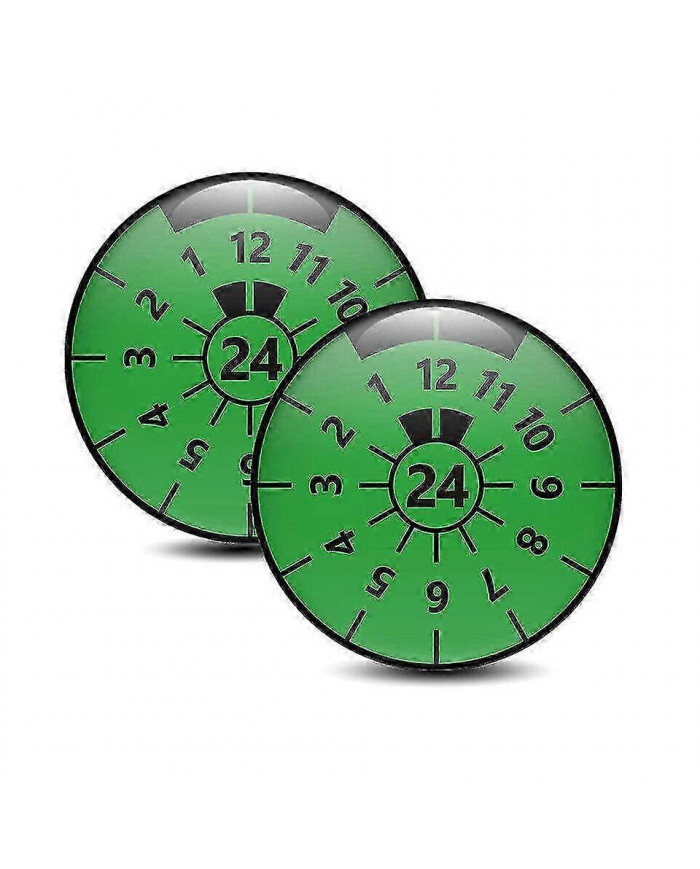 2pcs 3d Gel Sticker License Plate Seal Badge, Tuv Plaque Decals -gsla