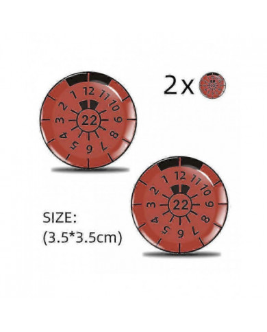 2pcs 3d Gel Sticker License Plate Seal Badge, Tuv Plaque Decals -gsla