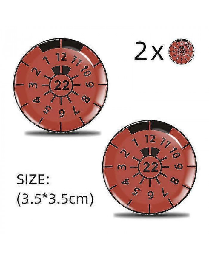 2pcs 3d Gel Sticker License Plate Seal Badge, Tuv Plaque Decals -gsla