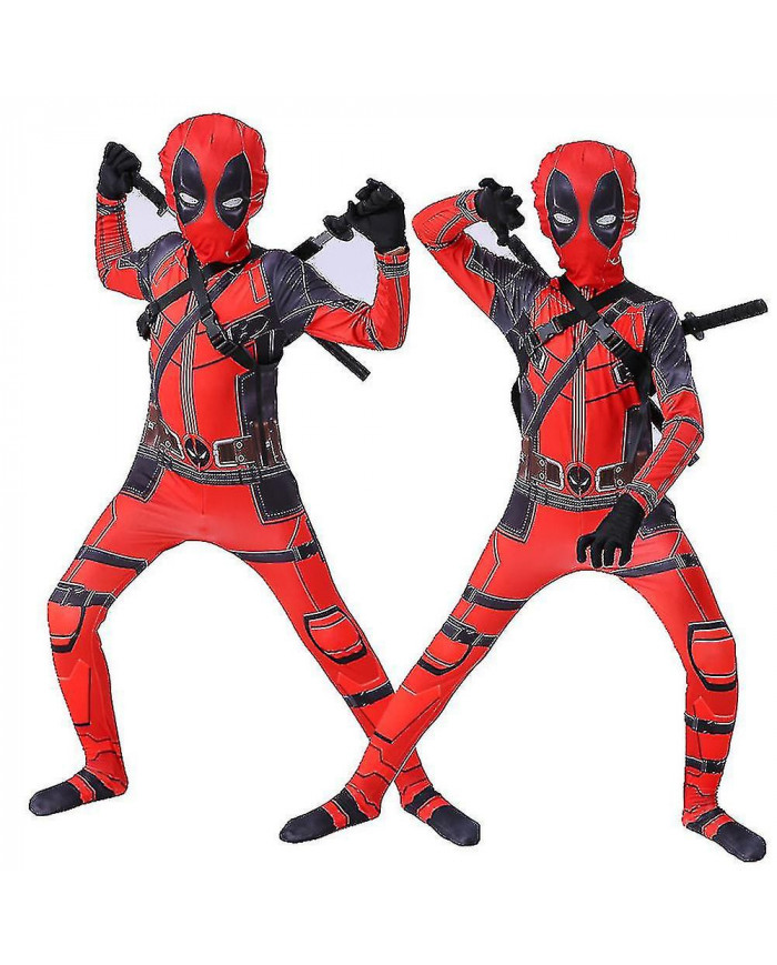 Enfants Garçons Deadpool Super-héros Halloween Party Costume Déguisements Gift_y_jl_1