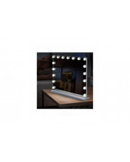 70 x 55 cmmiroir de courtoisie hollywood 14 ampoules led dimmables, chargement usb uniquement ampoules-yezi