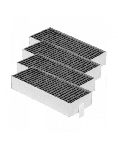 2024 4pcs filtres à charbon actif pour hotte aspirante Siemens Hz9vrcr0 17004796 / Bosch Hez9vrcr0 17004805 / Neff [...]