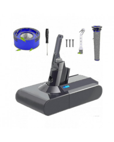 Amélioré 6.0ah V8 Compatible V8 Animal/absolute/motorhead/fluffy/sv10 Aspirateur sans fil portatif Li-ion 967834 [...]