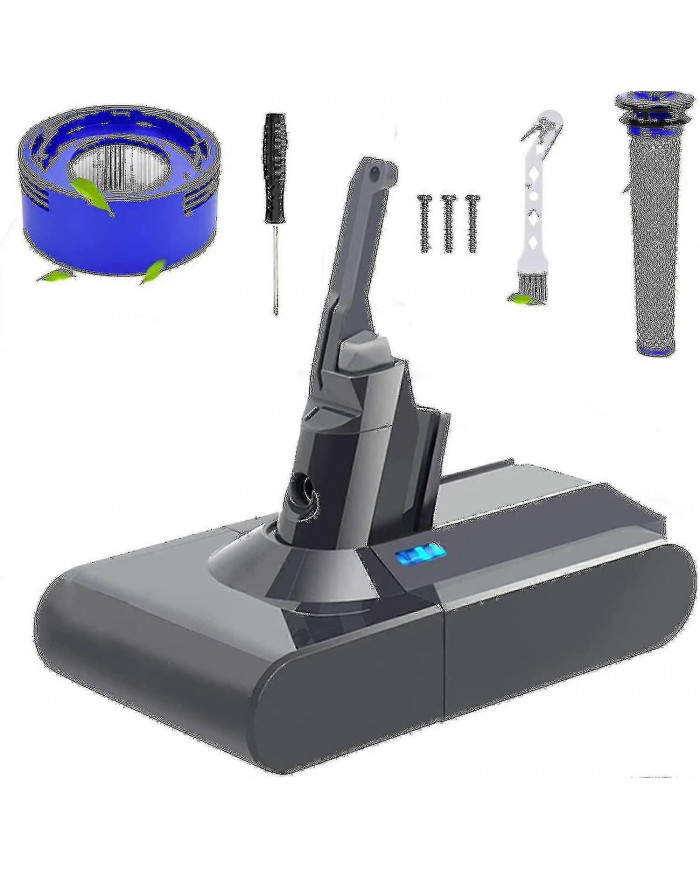 Amélioré 6.0ah V8 Compatible V8 Animal/absolute/motorhead/fluffy/sv10 Aspirateur sans fil portatif Li-ion 967834 [...]