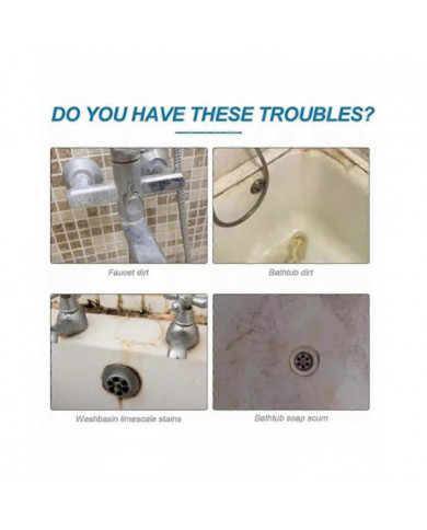 Spray nettoyant pour baignoire Skfe, spray nettoyant pour salle de bain Skfe, nettoyant pour taches tenaces