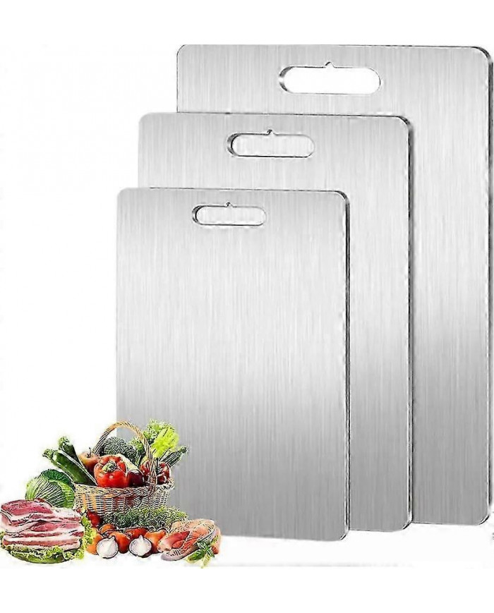 Planche à découper en titane double épaisseur pour la cuisine à la maison Cuisine Camping en plein air Randonnée [...]