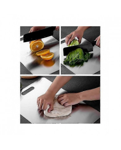Planche à découper en titane double épaisseur pour la cuisine à la maison Cuisine Camping en plein air Randonnée [...]