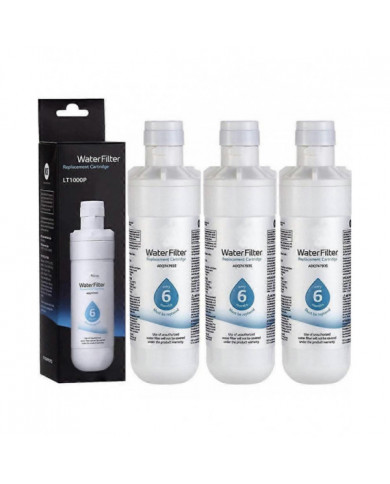 3pcs LG LT1000P ADQ747935 Filtre à eau pour réfrigérateur