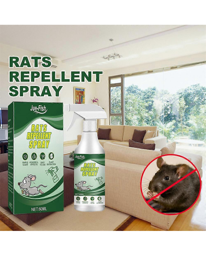 2024 Répulsif pour souris Spray à l’huile de menthe poivrée Formule à base de plantes Répulsif pour rongeurs