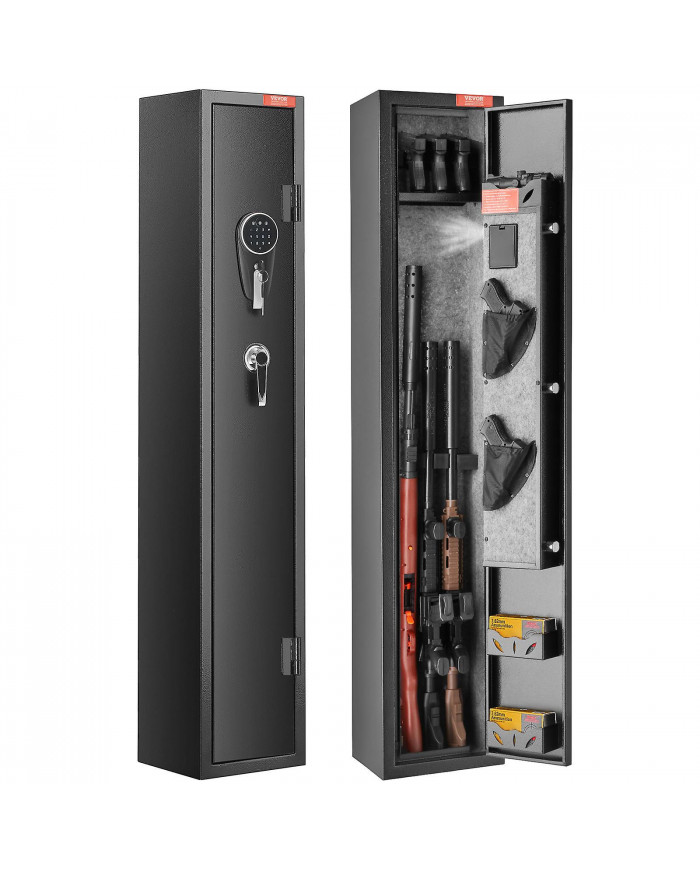 Coffre-fort pour armes à feu 3 fusils, coffre-fort pour fusils avec serrure et clavier numérique, armoire de [...]
