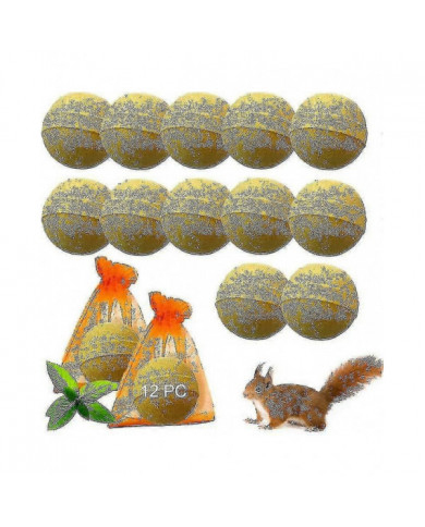 Pack de 12 répulsifs pour écureuils, répulsif pour tamias à l’extérieur, répulsif naturel pour écureuils à la [...]